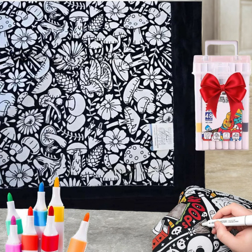 ComfyCanvas™ Couverture à Colorier