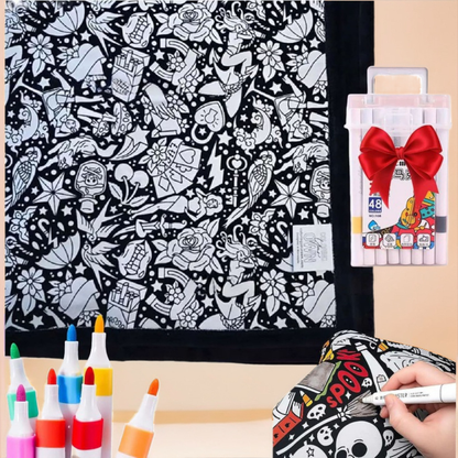 ComfyCanvas™ Couverture à Colorier