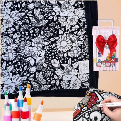 ComfyCanvas™ Couverture à Colorier